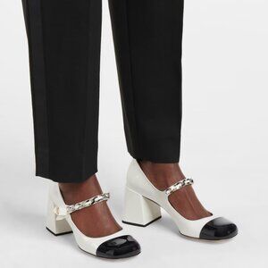 Miu Miu Colorblock Pattern Heels